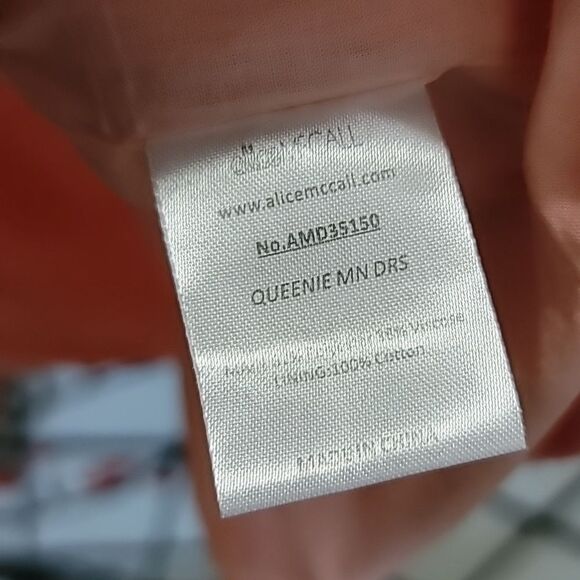 Alice McCall Queenie Gold Lock Button-Up Snaps Mini Dress Sherbert Pink SIZE 6 - Picture 11 of 14